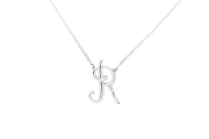 Gargantilla "LETRA R" plata .925 cursiva (24982)