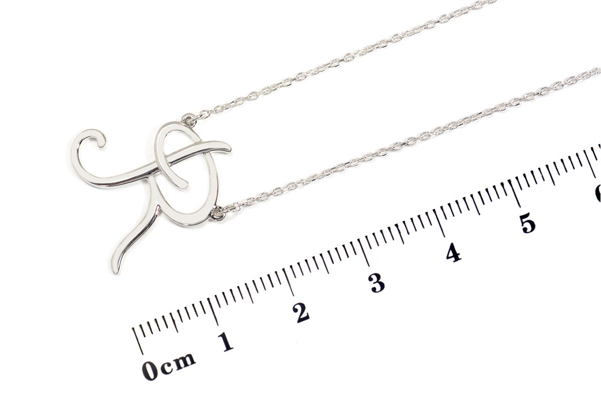 Gargantilla "LETRA R" plata .925 cursiva (24982)