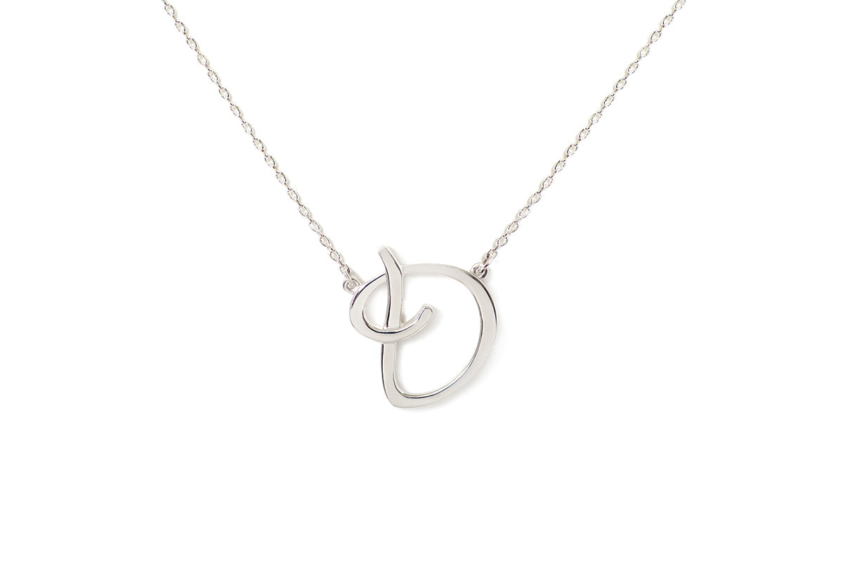 Gargantilla "LETRA D" plata .925 cursiva (24983)