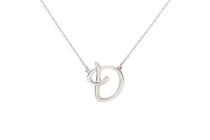 Gargantilla "LETRA D" plata .925 cursiva (24983)