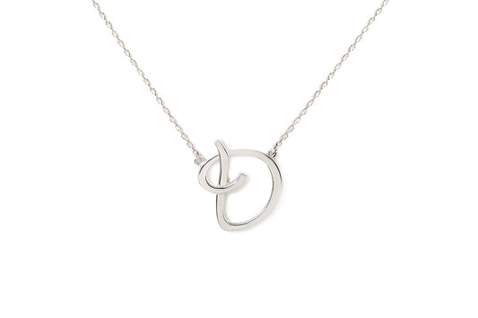 Gargantilla "LETRA D" plata .925 cursiva (24983)