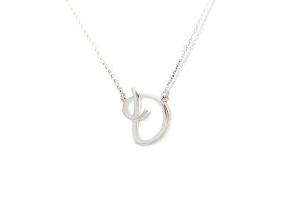 Gargantilla "LETRA D" plata .925 cursiva (24983)