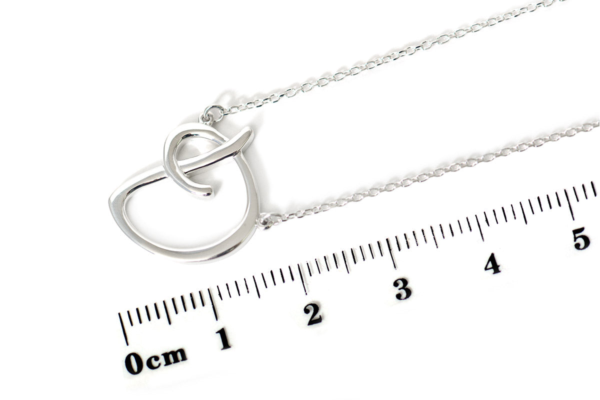 Gargantilla "LETRA D" plata .925 cursiva (24983)
