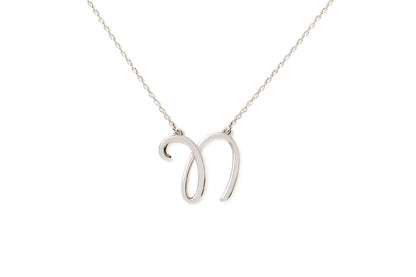 Gargantilla "LETRA N" plata .925 cursiva (26115)