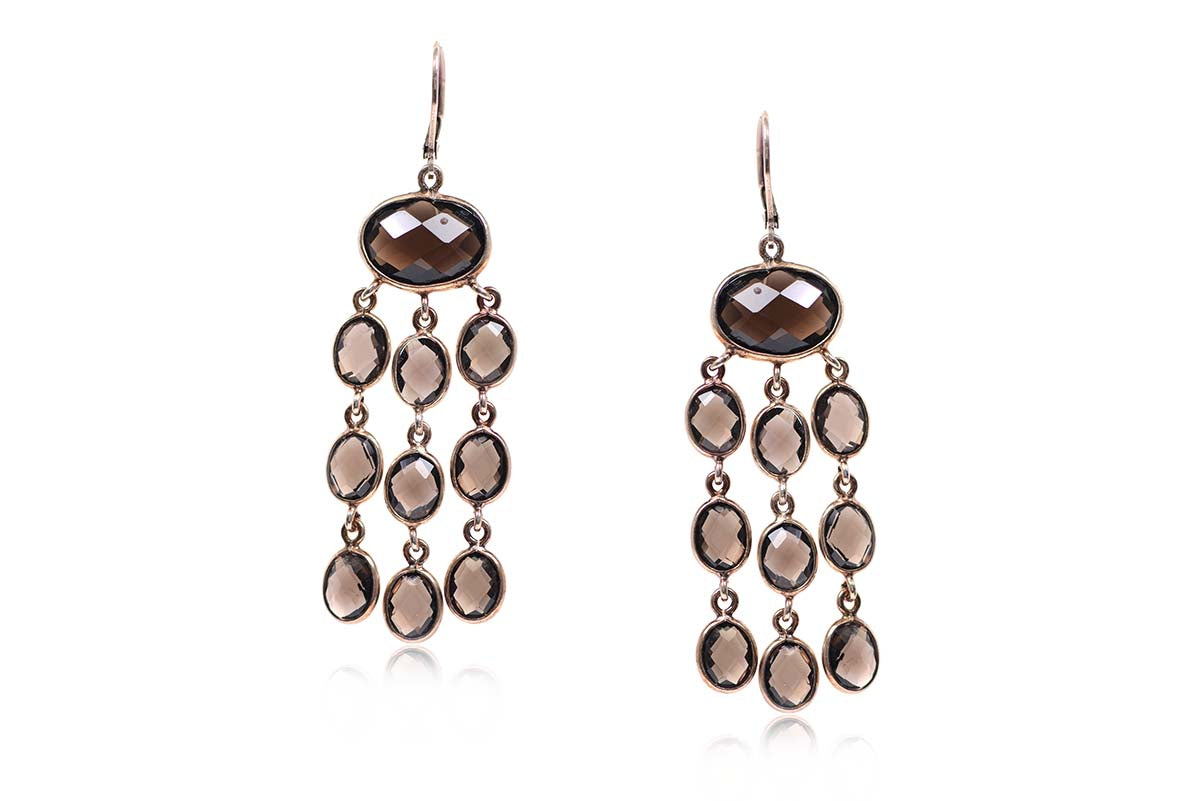 Aretes "CASCADA" en plata .925 (28899)