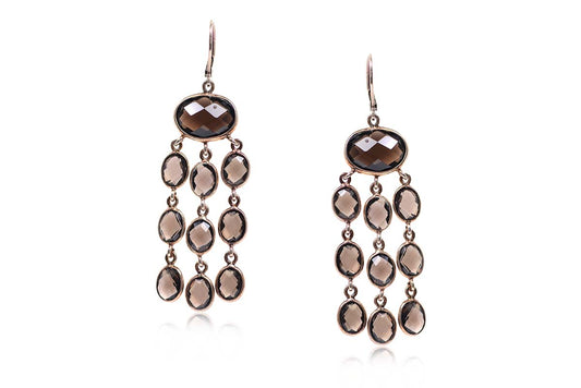 Aretes "CASCADA" en plata .925 (28899)