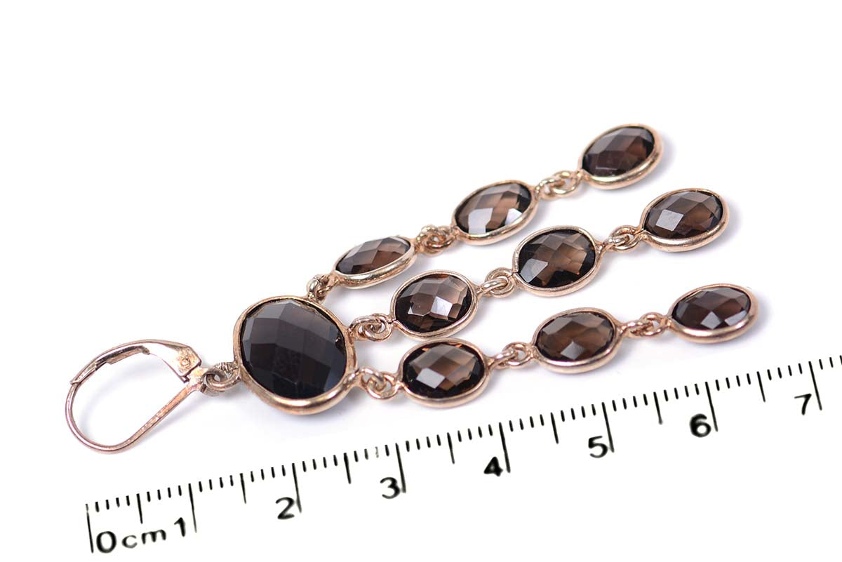 Aretes "CASCADA" en plata .925 (28899)