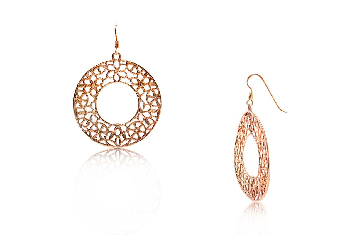 Aretes "VICTORIAN" en plata .925 (29187)