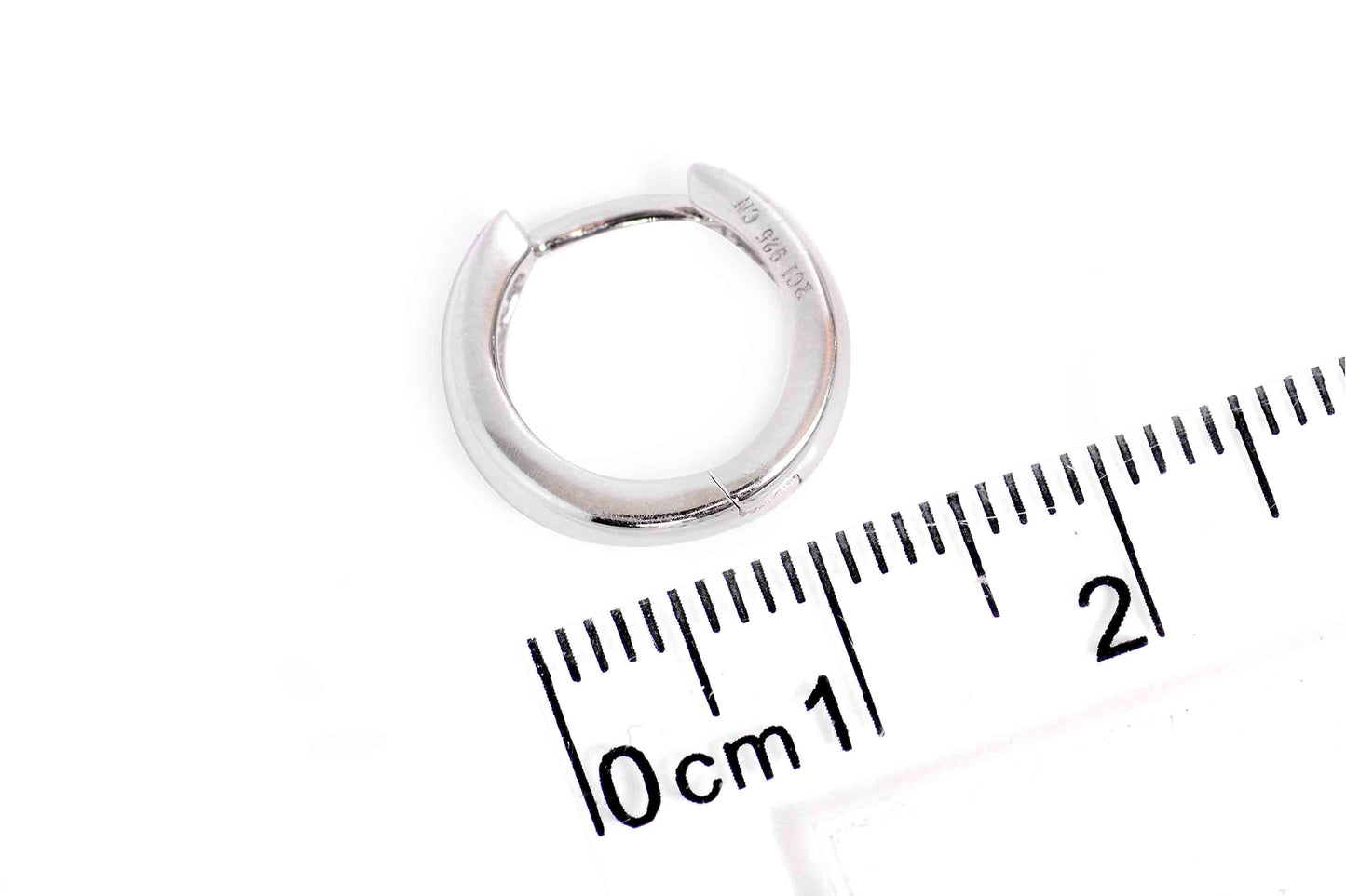Arracadas "HUGGIES" plata .925 (30372)