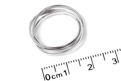Anillo "TRIO" en plata .925 (30401)