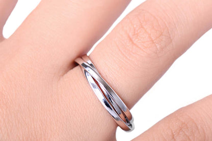 Anillo "TRIO" en plata .925 (30401)