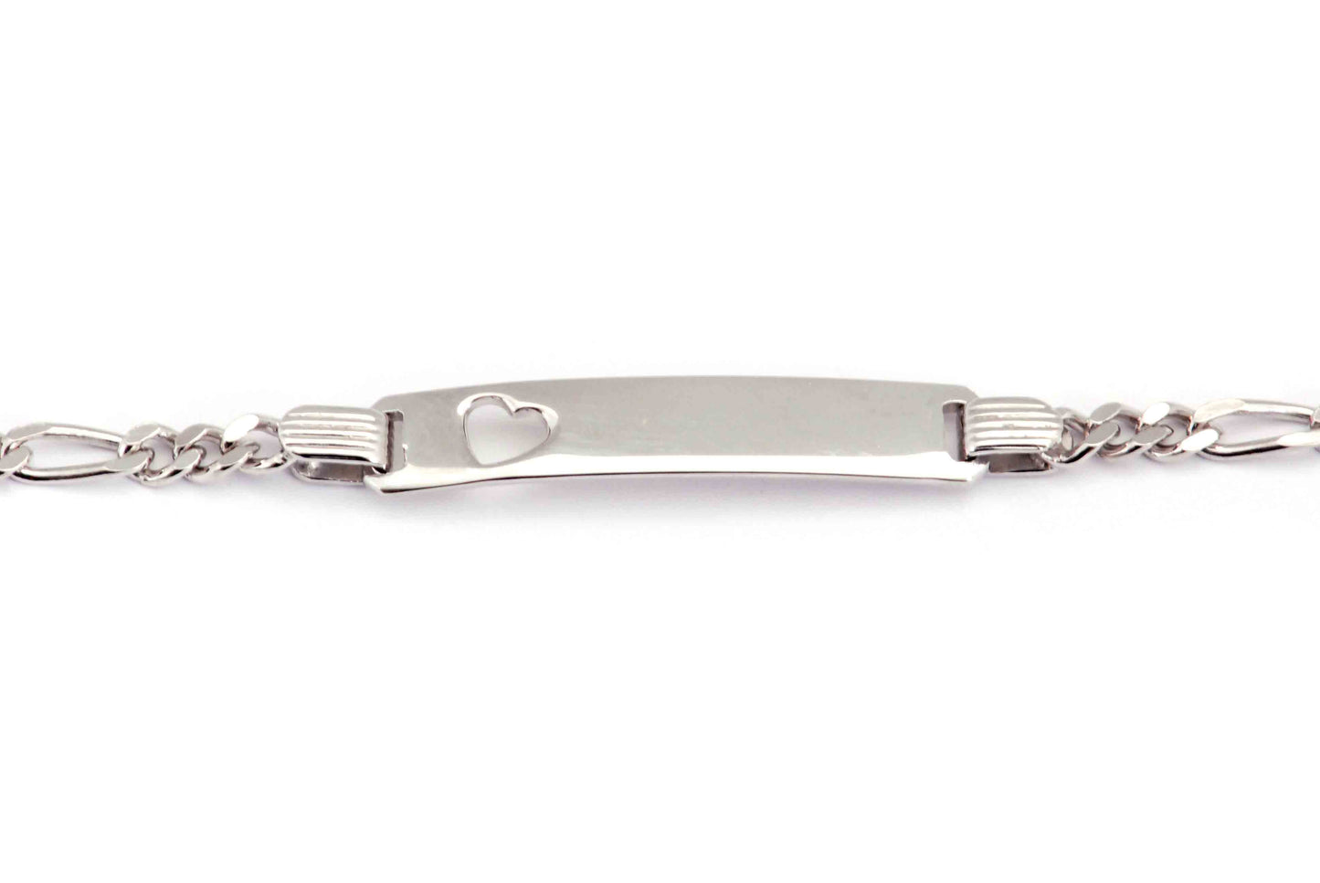 Esclava "CORAZÓN" plata .925 con placa para nombre (31575)