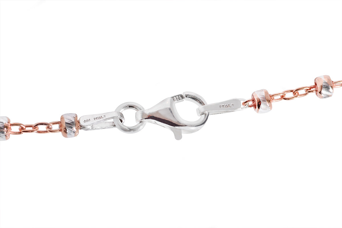 Linda Gargantilla con Amatista fabricada en plata fina .925 (M33820)