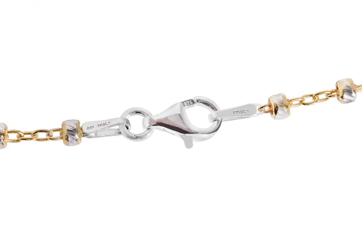 Gargantilla "Pear" con cuarzo color ahumado, plata fina 925 (M33821)