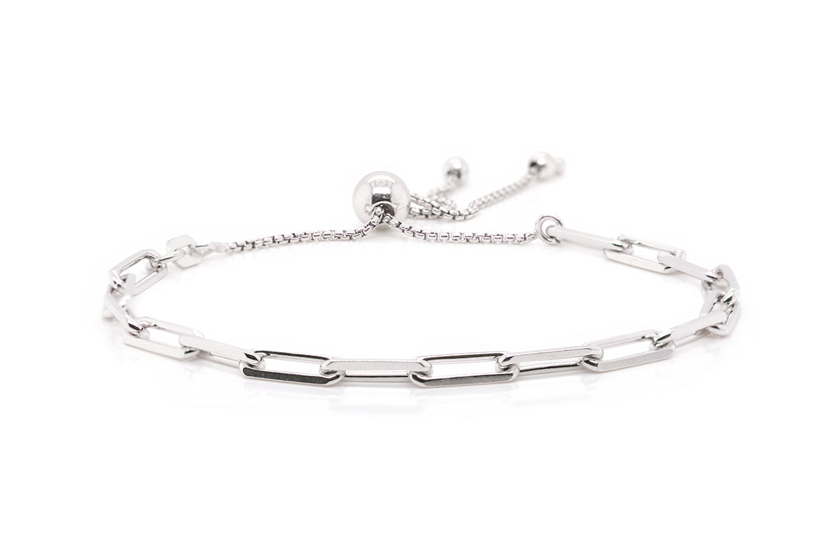 Pulsera ajustable fabricada en plata .925 (36842)