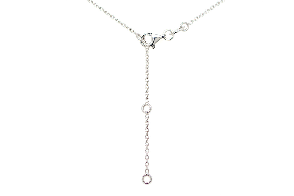 Gargantilla "Doble corazón" en plata .925 (36846)