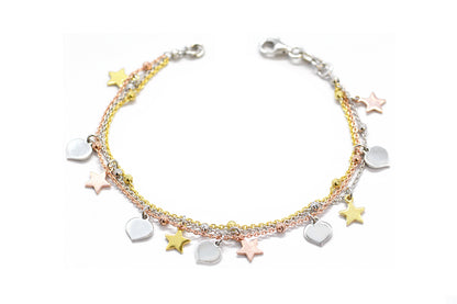 Pulsera "Star Heart" en plata .925 (36855)