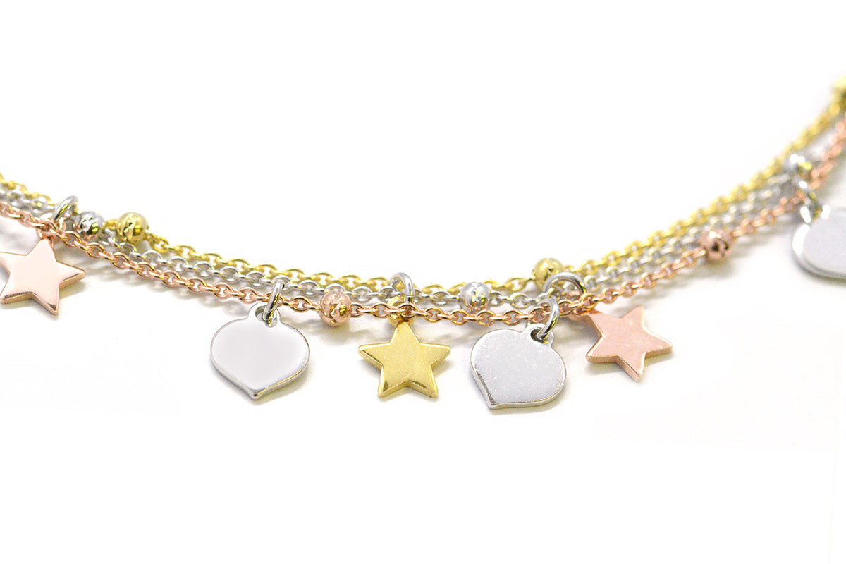 Pulsera "Star Heart" en plata .925 (36855)
