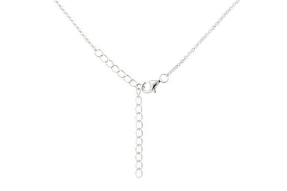 Gargantilla con dije de 45cm fabricada en plata fina (36857)