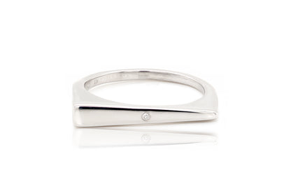 Anillo "TRIANGULAR" en plata .925 (36859)