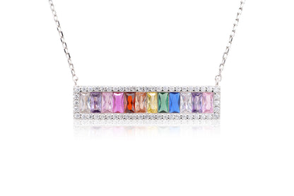 Gargantilla Rainbow en plata .925 (36862)