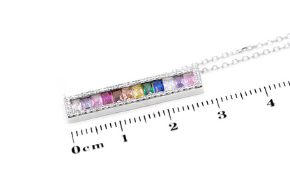 Gargantilla Rainbow en plata .925 (36862)