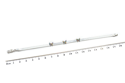 Pulsera "Mariposas" fabricada en plata .925 (36863)