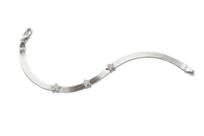 Pulsera "Stars" fabricada en plata .925 (36864)