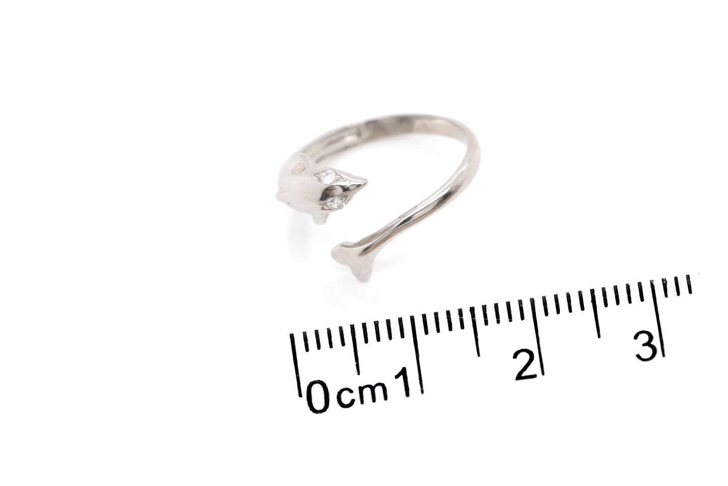Anillo Pinky "DELFIN" en plata fina (37238)