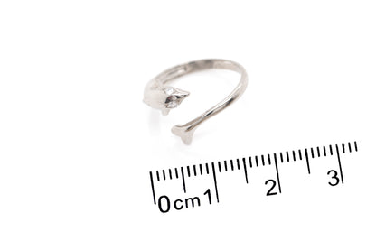 Anillo Pinky "DELFIN" en plata fina (37238)