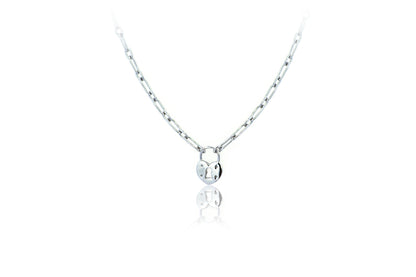 Gargantilla "Padlock Heart" en plata (37244)
