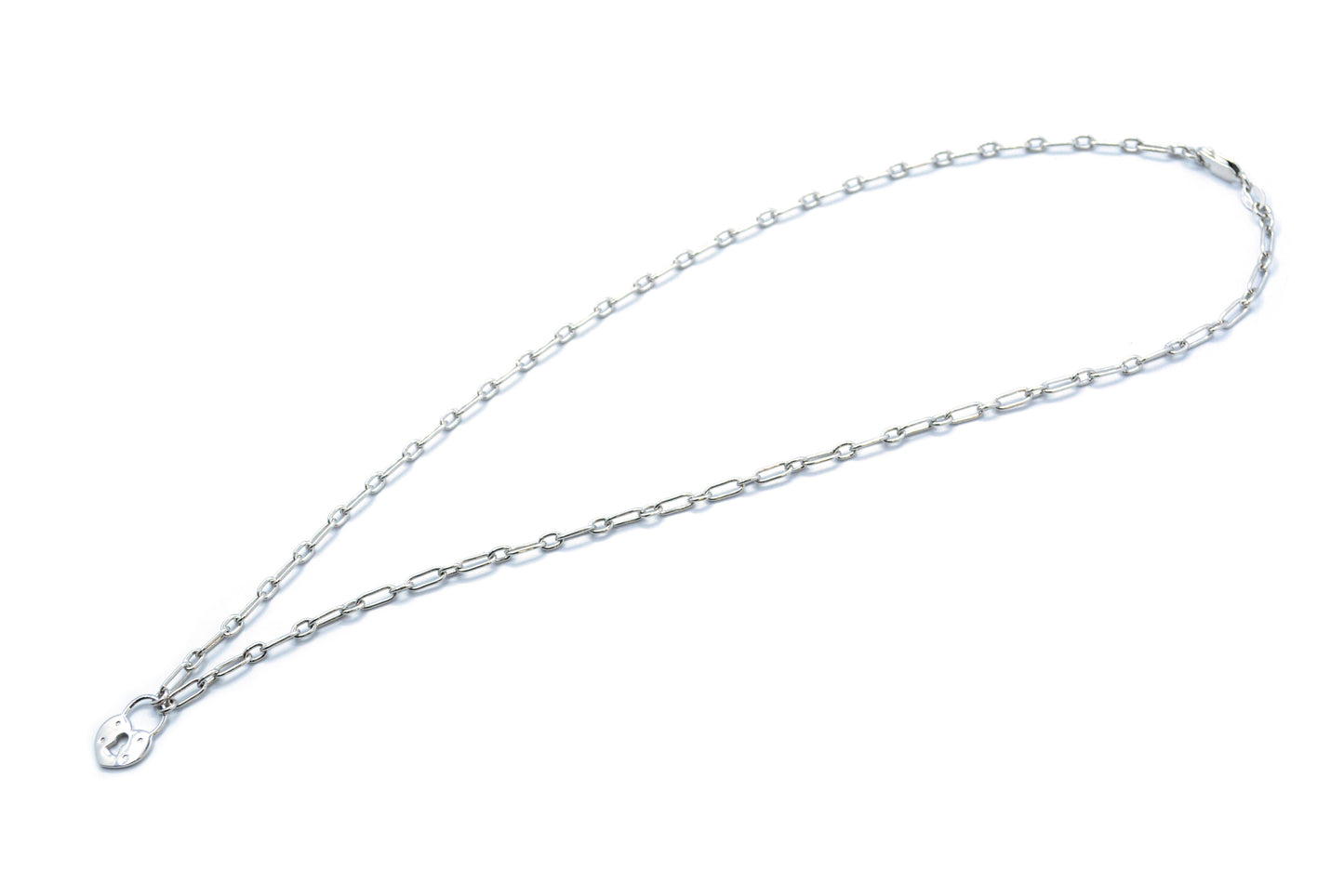 Gargantilla "Padlock Heart" en plata (37244)