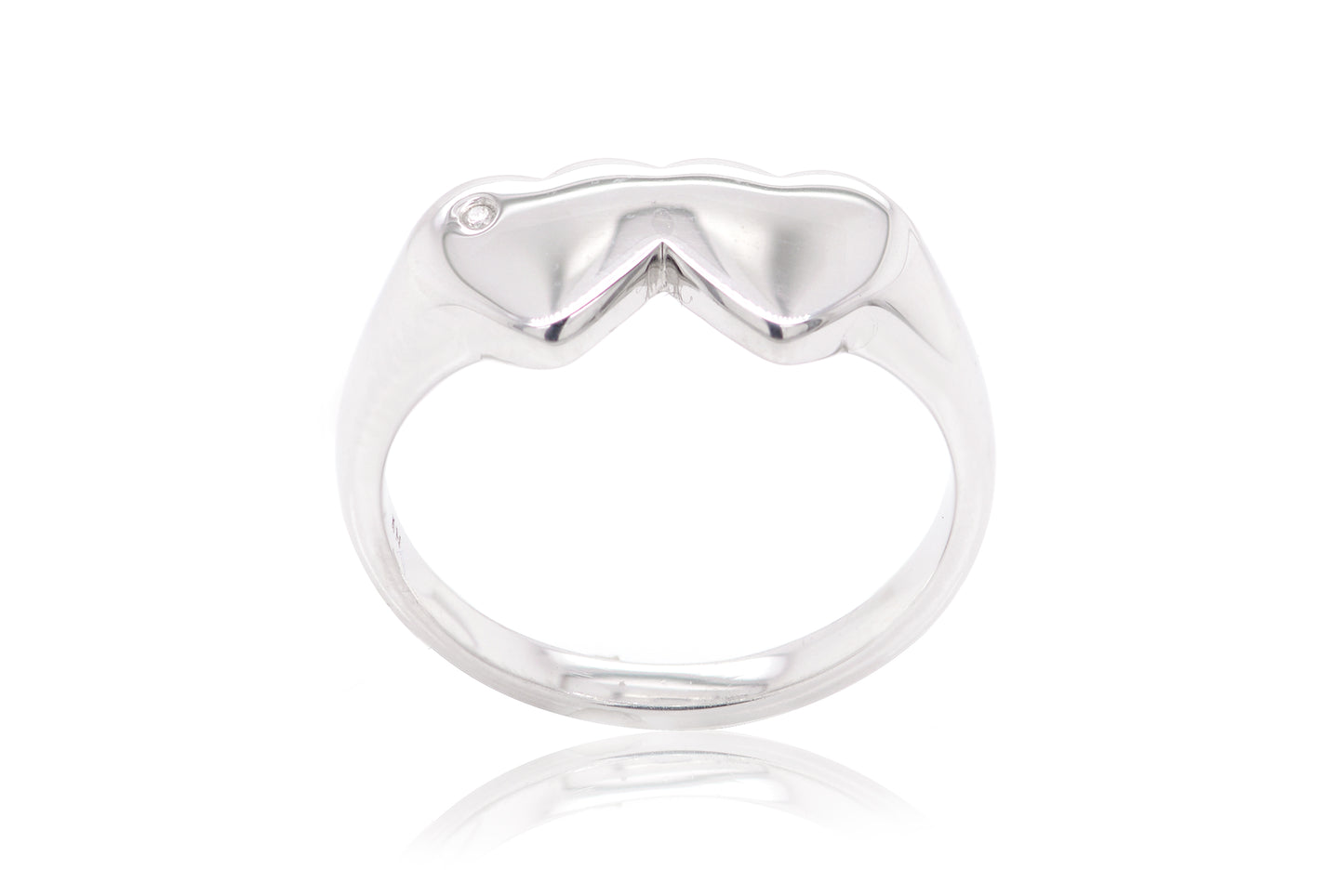 Anillo "DOUBLE HEART" en plata .925 (37247)