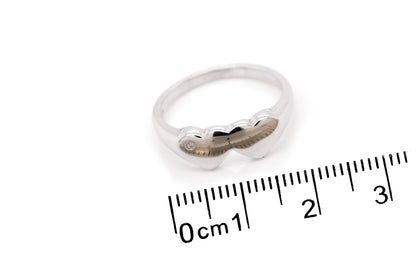 Anillo "DOUBLE HEART" en plata .925 (37247)
