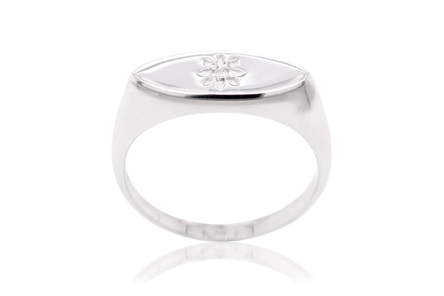 Anillo "FLOWER" en plata fina (37249)