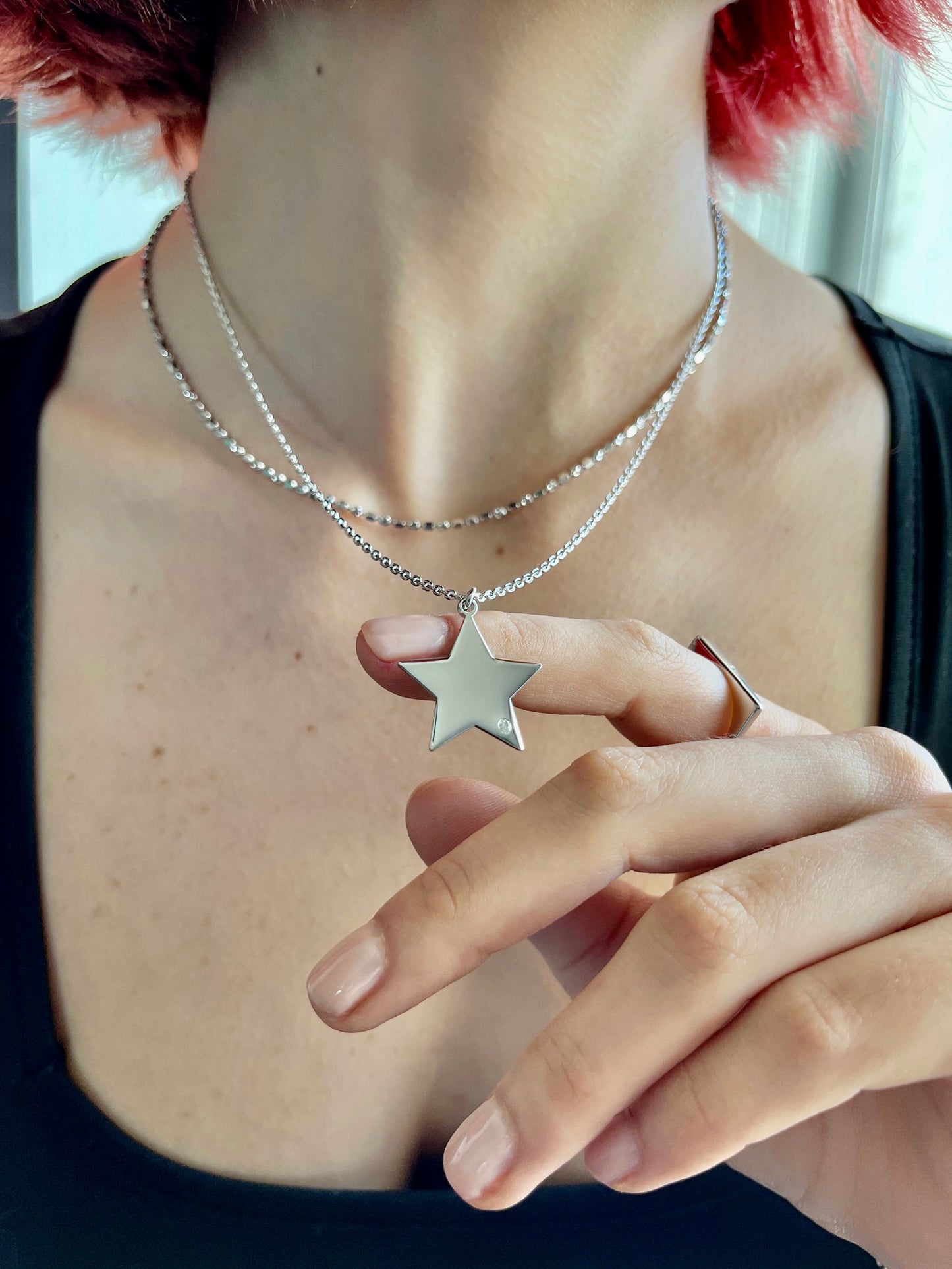 Gargantilla "Star" en plata .925 (36856)