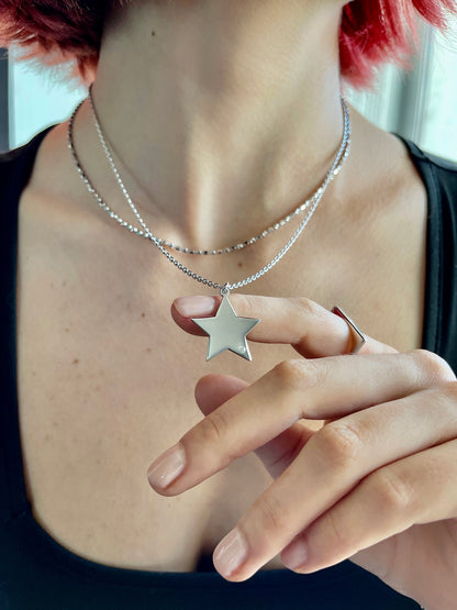 Gargantilla "Star" en plata .925 (36856)