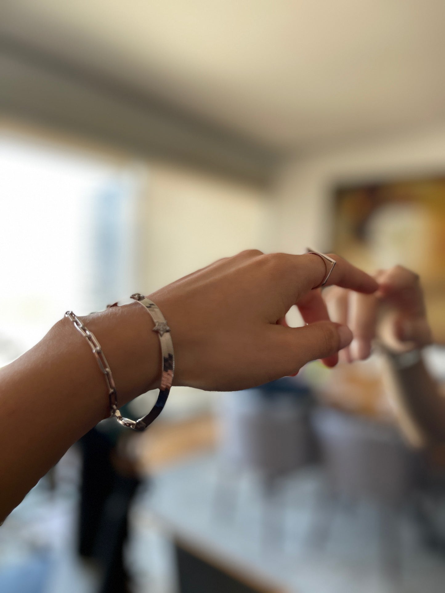 Pulsera ajustable fabricada en plata .925 (36842)