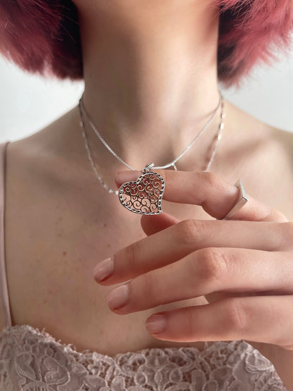 Gargantilla "Corazón" fabricada en plata .925 (36849)