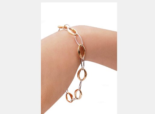 Pulsera Oval Simiente en Oro de 14k (M31761)