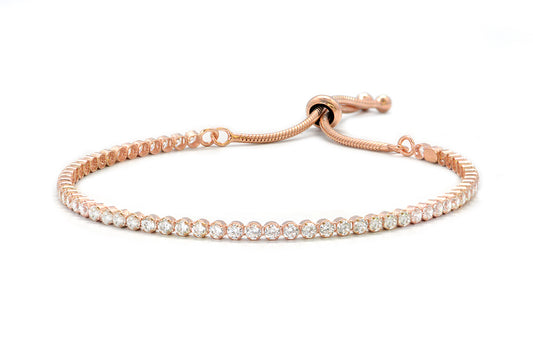 Pulsera Ajustable en Plata rosa (31623)
