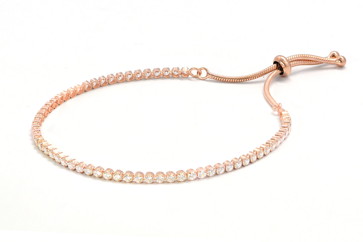 Pulsera Ajustable en Plata rosa (31623)