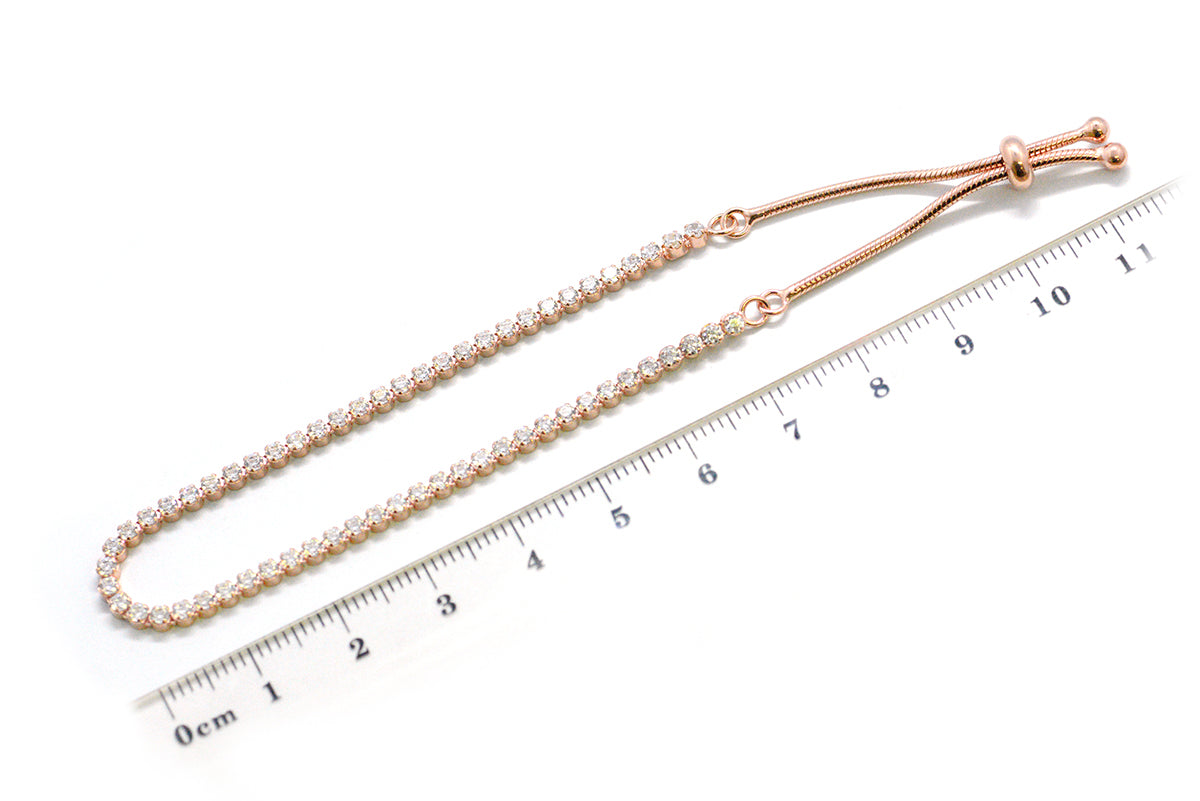 Pulsera Ajustable en Plata rosa (31623)