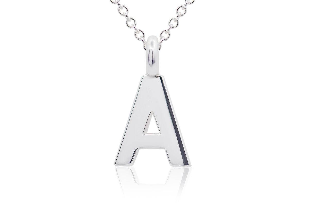Gargantilla con Dije letra "A" en Plata (M35631)