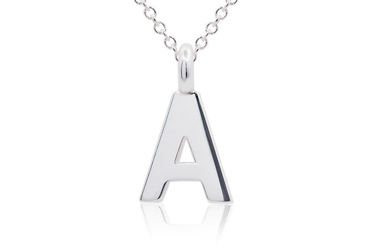 Gargantilla con Dije letra "A" en Plata (M35631)