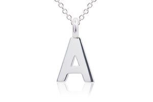 Gargantilla con Dije letra "A" en Plata (M35631)