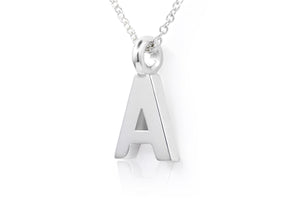 Gargantilla con Dije letra "A" en Plata (M35631)