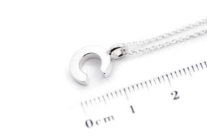 Gargantilla con Dije letra "C" en Plata .925 (M35633)