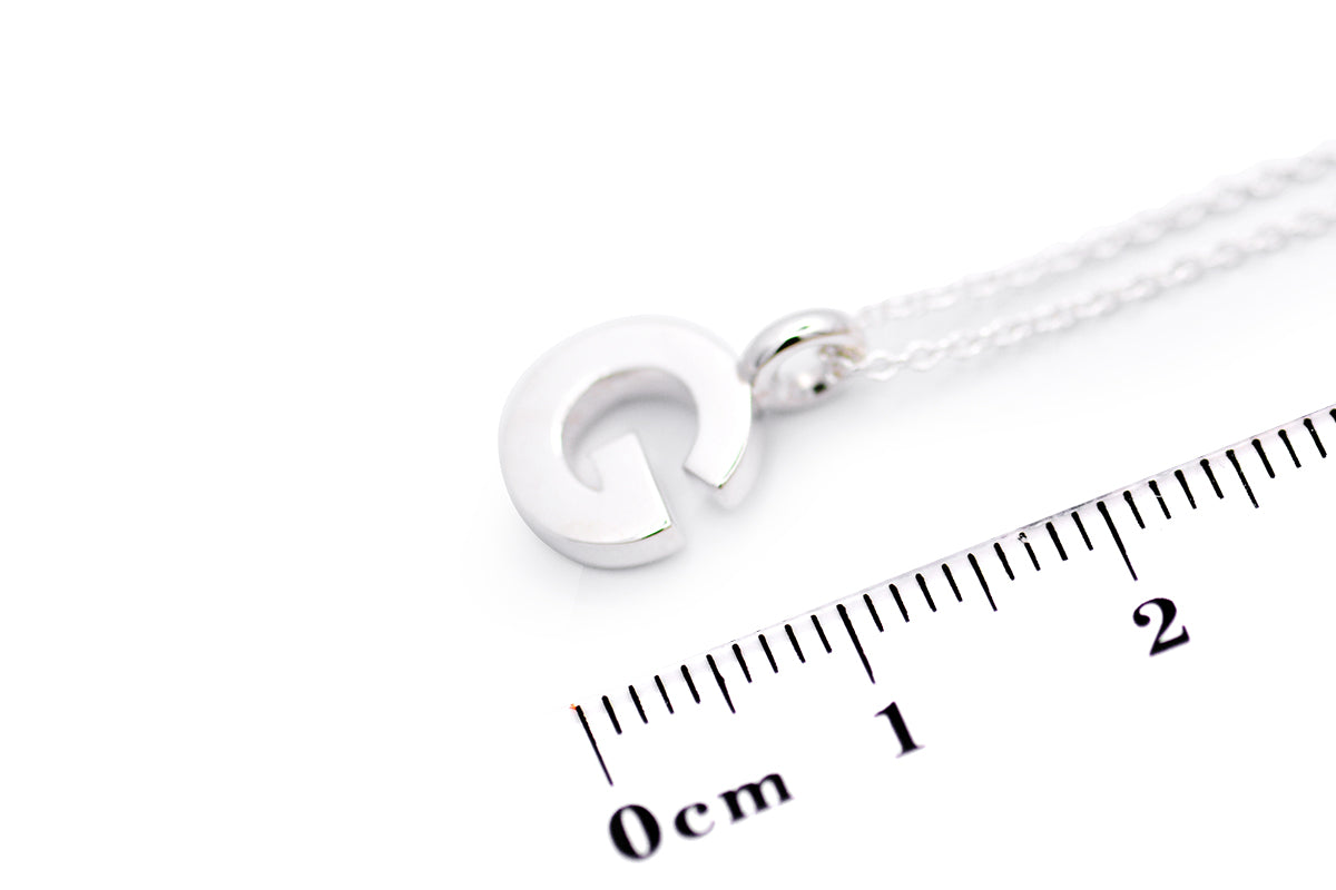 Gargantilla con Dije letra "G" en Plata .925 (M35636)