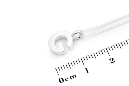 Gargantilla con Dije letra "G" en Plata .925 (M35636)